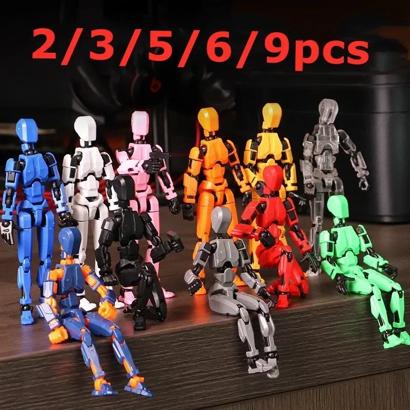 Good Smile Company Figma - 2/3/9PCS-Lucky Puppets 13 ตุ๊กตา,หลายจัดแต่งทรงผมผสมหุ่นยนต์รุ่น,วันหยุดราคาถูกของขวัญ, cool ตุ๊กตาหุ่นยนต์เดสก์ท็อปตกแต่ง