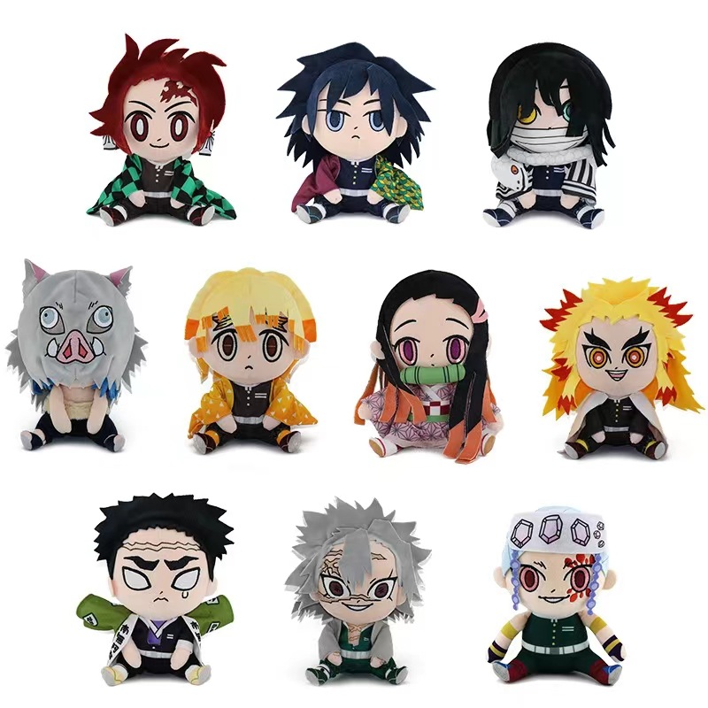 Anime Merchandise In Japanese - ตุ๊กตาผ้านุ่มลายดาบพิฆาตอสูร อนิเมะญี่ปุ่น ตัวละครทันจิโร่ ของสะสมจากเกม ยัวร์บีนส์ ของเล่นเด็ก